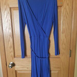 Old Navy Blue Faux Wrap Dress